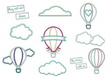 Stickserie - Ballon Liebe Satin